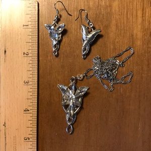 “Arwen” earring and necklace set